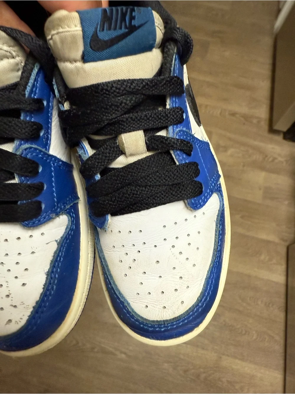 Nike Air Jordan 1 Retro Low Game Royal Blue White FQ5436-140 PS Size 12C Used
